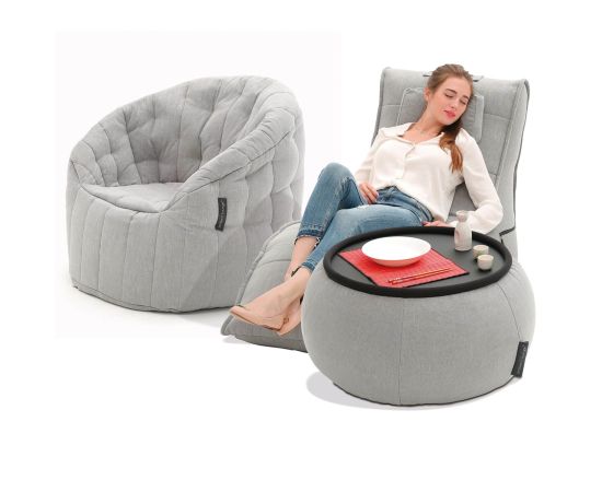 купить комплект бескаркасной мебели: лаунж кресло Avatar Sofa™, кресло Butterfly Sofa™ и столик-пуф Versa Table™